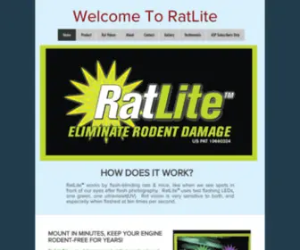 Ratlite.com(RatLite protects your engine wires from pesky rodents) Screenshot