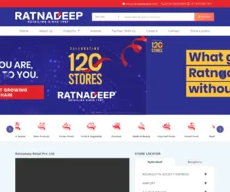 Ratnadeepretail.com(What began as a single supermarket in 1987) Screenshot