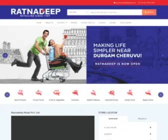 Ratnadeepsupermarket.com(RATNADEEP SUPER MARKET) Screenshot