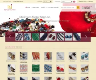 Ratnasagarjewels.com(Gemstone Beads) Screenshot