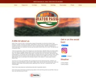 Ratonpasscamp.com(Raton Pass Camp & Café) Screenshot