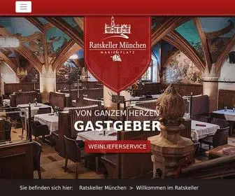 Ratskeller.com(Das Restaurant Ratskeller am Münchner Marienplatz) Screenshot