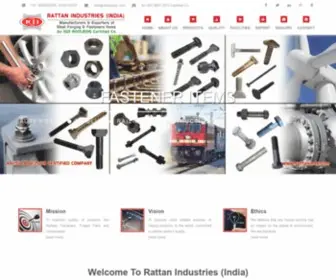 Rattaninds.com(Railway fasteners) Screenshot