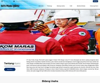 Ratuprabuenergi.com(PT Ratu Prabu Energi) Screenshot