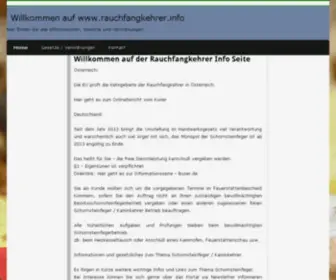 Rauchfangkehrer.info(We'll be right back) Screenshot