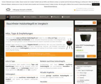 Rauchfreier-Holzkohlegrill.com(Rauchfreier Holzkohlegrill) Screenshot