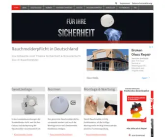 Rauchmelder-Shop.de(Rauchmelderpflicht in Deutschland) Screenshot