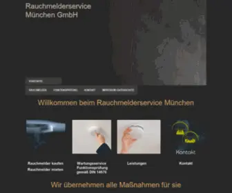 Rauchmelderservice-Muenchen.com(Startseite) Screenshot