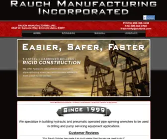 Rauchmfg.com(Oil Drilling) Screenshot