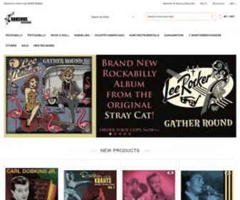 Raucousrecords.com(Rockabilly CDs Psychobilly vinyl 1950s Rock 'n' Roll) Screenshot