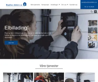 Raufosselektro.no(Elektriker Raufoss) Screenshot