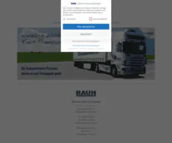 Rauh-Transporte.de(Logistikunternehmen in Memmingerberg) Screenshot