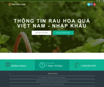 Rauhoaquavietnam.vn(Rau, Hoa, Quả Việt Nam) Screenshot