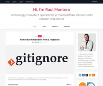 Raulmonteroc.com(Raul Montero) Screenshot