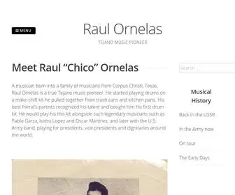 Raulornelasmusic.com(Meet Raul "Chico" Ornelas) Screenshot