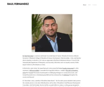 Raulspeaks.com(RAUL FERNANDEZ) Screenshot