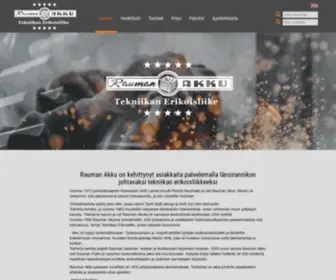 Raumanakku.fi(Rauman Akku Oy) Screenshot