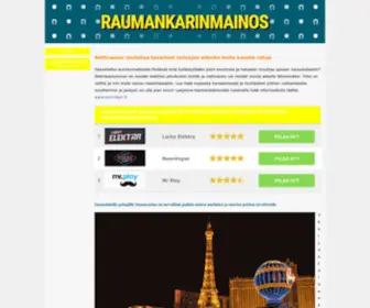 Raumankarinmainos.fi(Raumankarin Mainos kotisivut ja verkkokaupparatkaisut) Screenshot