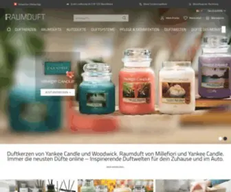 Raumduft-Shop.ch(▷ Yankee Candle & Woodwick Duftkerzen günstig kaufen) Screenshot