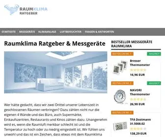 Raumklimakontrolle.de(Raumklima Ratgeber) Screenshot