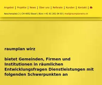 Raumplanwirz.ch(Raumplan wirz) Screenshot