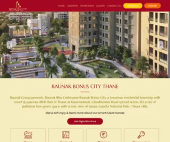 Raunakbonuscity.co(Raunak Bonus City Thane) Screenshot