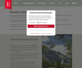 Rauriser-Literaturtage.at(Rauriser Literaturtage) Screenshot