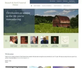 Rauschandsteelfuneralhome.com(Rausch & Steel Funeral Home) Screenshot