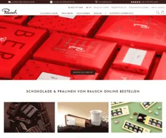 Rausch.de(Online Shop für edle Schokoladen) Screenshot