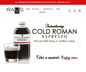 Rauscoffee.com(RAUS COFFEE COMPANY) Screenshot