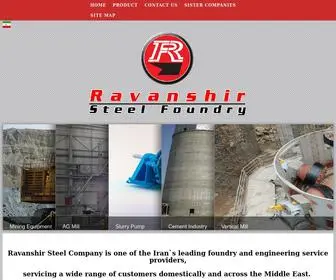 Ravanshir-Steel.com(Ravanshir Steel Foundry) Screenshot