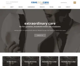 Ravefabricare.com(RAVE FabriCARE master cleaners in Scottsdale) Screenshot