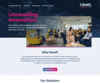 Ravelinnovation.com(Unravelling Innovation) Screenshot