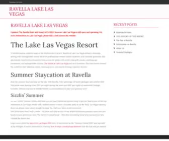 Ravellavegas.com(Ravella Lake Las Vegas) Screenshot