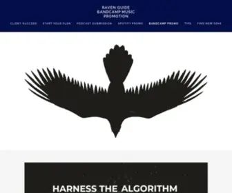 Ravenguide.com(Raven Guide Bandcamp Music Promotion) Screenshot