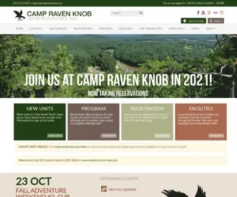 Ravenknob.com(Camp Raven Knob) Screenshot