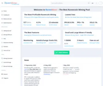 Ravenminer.com(Best Mining Pool) Screenshot