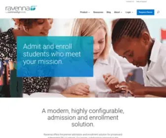 Ravennasolutions.com(Admissions and Enrollment Management Software) Screenshot