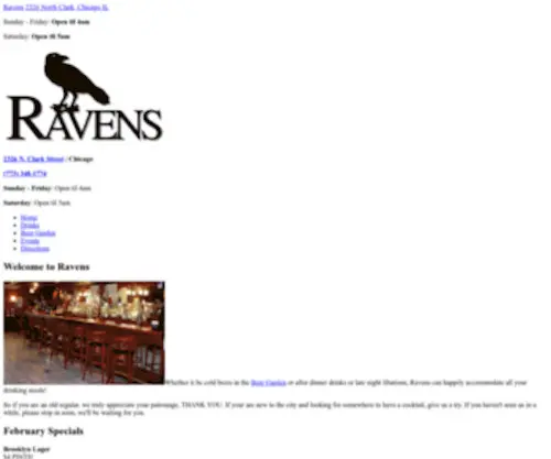 Ravenschicago.com(Ravens) Screenshot