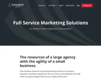 Ravenshoegroup.com(Full Service Marketing Solutions) Screenshot