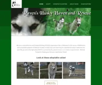 Ravenshuskyhavenandrescue.org(Raven's Husky Haven and Rescue) Screenshot