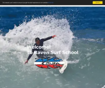 Ravensurf.co.uk(Learn to surf at Widemouth Bay in Bude Cornwall) Screenshot