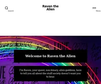 Raventhealien.com(Raven the Alien) Screenshot