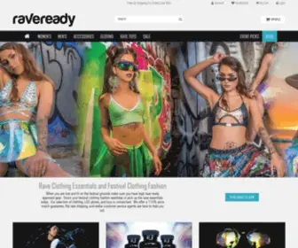 Raveready.com(Rave Clothing) Screenshot