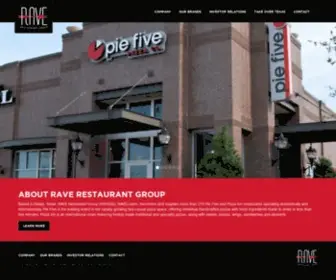 Raverg.com(Rave Restaurant Group) Screenshot