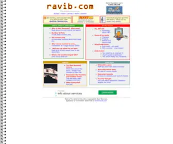Ravib.com(Ravi Bhavnani's Home of Page Swapped Memories) Screenshot
