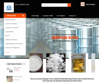 Ravimarketing.in(Industrial White Bleaching Powder Supplier) Screenshot
