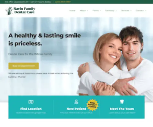 Ravindental.com(Ravin Family Dental Care) Screenshot