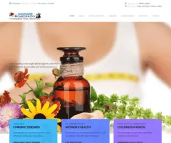 Ravinderhomeopathy.com(RAVINDER HOMEOPATHY CLINIC) Screenshot