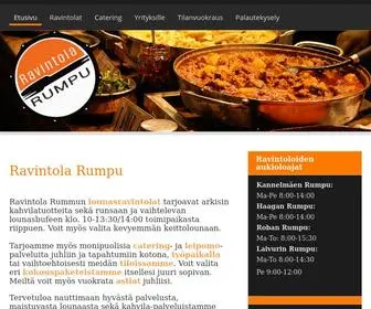 Ravintolarumpu.fi(Ravintola Rumpu) Screenshot